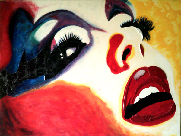  Quadri Pop Art di Carla Bertoli - CIAO MONDO Dedicated to Mina - Mixed Technique 80x60 - 2014